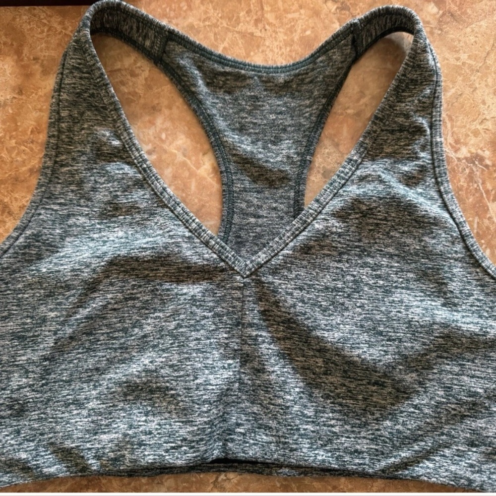 Victoria's Secret Pink Sport Racerback Sports Bra Women's Small Dark Green